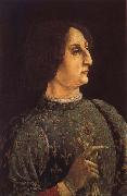 Pollaiuolo, Piero Portrat of Galeas-Maria Sforza oil painting